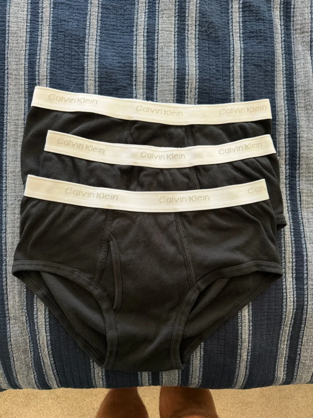 Men's 3 pairs Black Calvin Klein briefs 36W - Picture 3 of 7